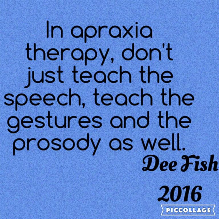 Don’t just teach the speech.  The importance of co-articulation and prosody in the treatment of CAS