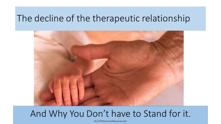 The decline of the therapeutic relationship and why you don’t have to stand for it.