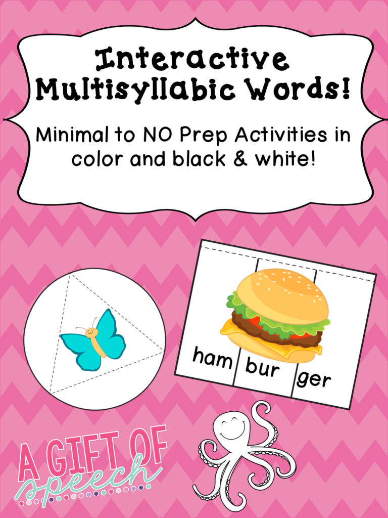 A Gift of Speech Printables Giveaway!