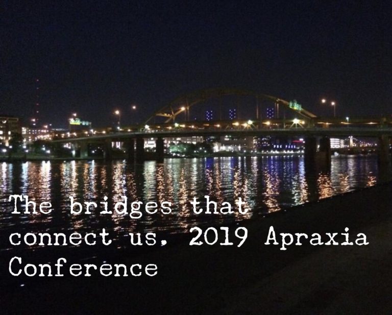 The metaphorical bridge of the apraxia conference