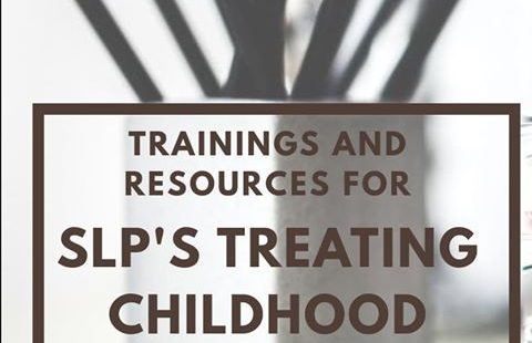Trainings and resources for SLP’s on childhood apraxia of speech (CAS).